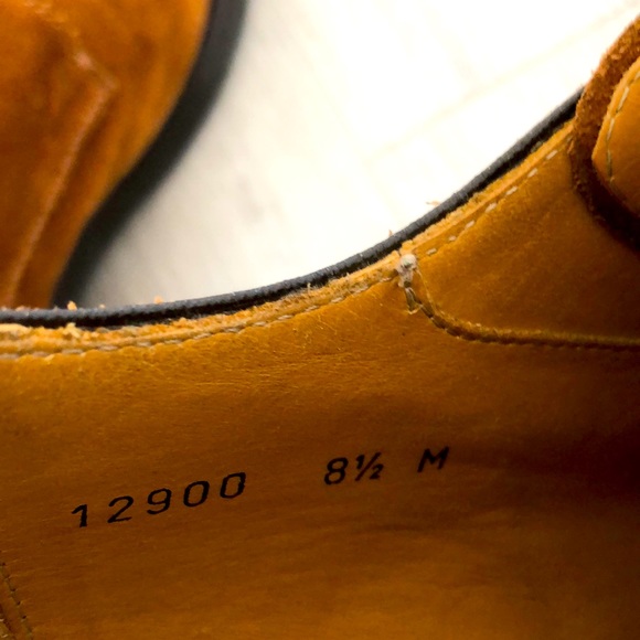 MAGNANNI Brown Suede Cap-Toe Double Monk Strap Shoes main image 11